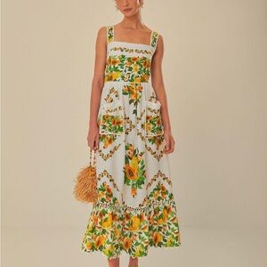 Floral Sundress with Papaya Print
